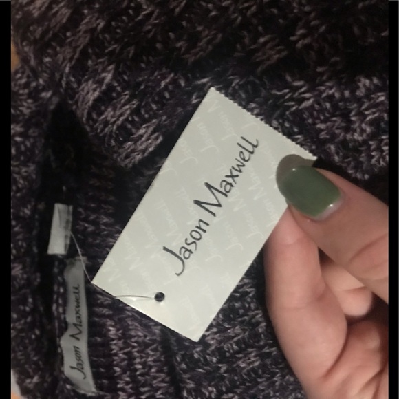 jason maxwell purple cowl neck sweater brand new with tags - Picture 4 of 5